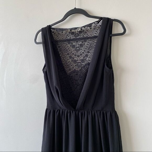 Asos-Lace Insert Sleeveless Midi Dress (Size:8) - Picture 5 of 12